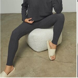 NEW Lunya Restore Thermal High Rise Legging Gray Size Medium
